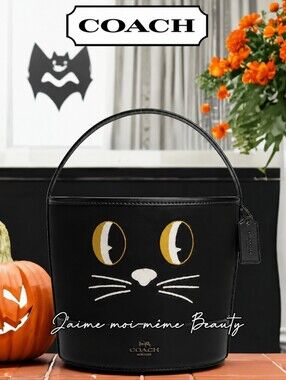 Coach Halloween Kitty Trick or Treat Bucket Bag - Factory Wrapped